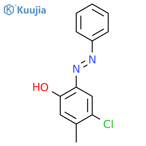 4-Chloro-5-methyl-2-(E)-phenyldiazenylphenol structure