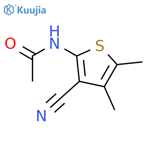 Acetamide, N-(3-cyano-4,5-dimethyl-2-thienyl)- structure