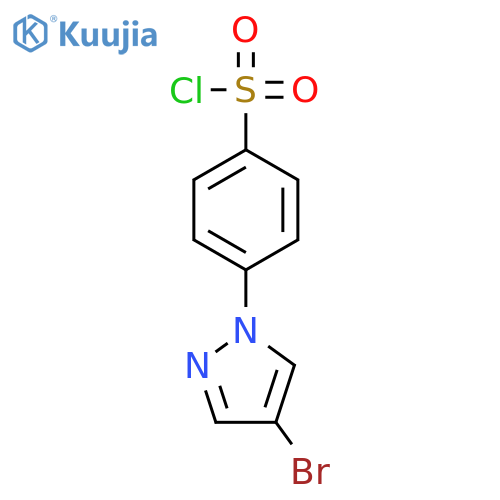 4-(4-Bromo-1H-pyrazol-1-yl)benzenesulfonyl chloride structure