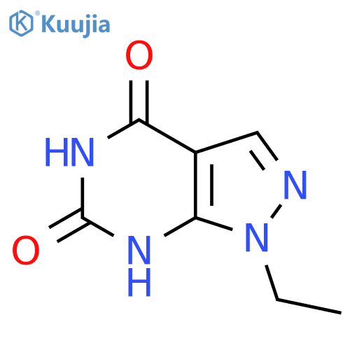 1-Ethyl-1H-pyrazolo[3,4-d]pyrimidine-4,6(5H,7H)-dione structure