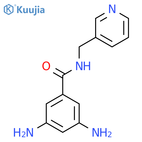 3,5-Diamino-N-(pyridin-3-ylmethyl)benzamide structure