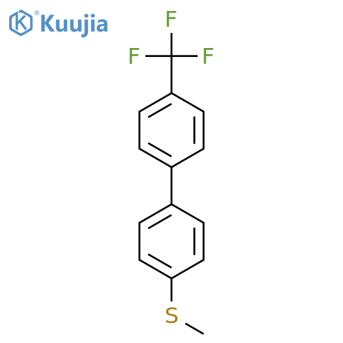 1,1'-Biphenyl, 4-(methylthio)-4'-(trifluoromethyl)- structure