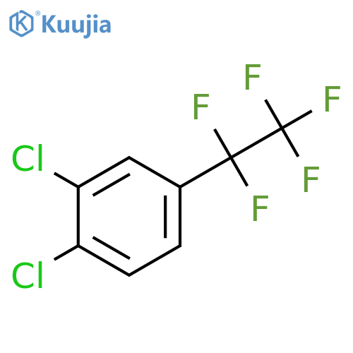 Benzene, 1,2-dichloro-4-(pentafluoroethyl)- structure
