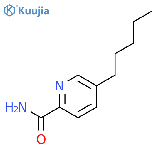 2-Pyridinecarboxamide, 5-pentyl- structure