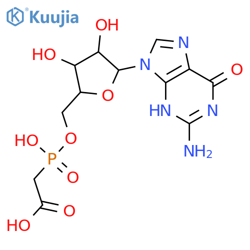 Guanosine, 5'-[hydrogen(carboxymethyl)phosphonate] (9CI) structure
