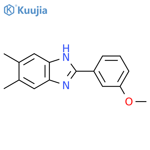 2-(3-Methoxyphenyl)-5,6-dimethyl-1H-benzo[d]imidazole structure