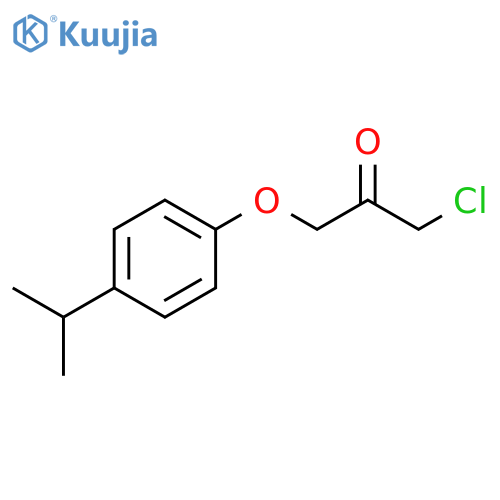 1-chloro-3-[4-(propan-2-yl)phenoxy]propan-2-one structure