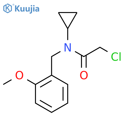 2-Chloro-N-cyclopropyl-N-(2-methoxy-benzyl)-acetamide structure