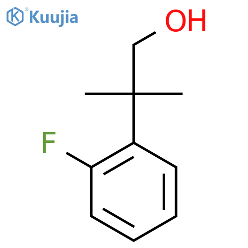2-(2-Fluorophenyl)-2-methylpropan-1-ol structure