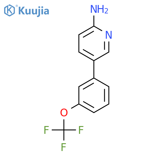 5-[3-(Trifluoromethoxy)phenyl]pyridin-2-amine structure