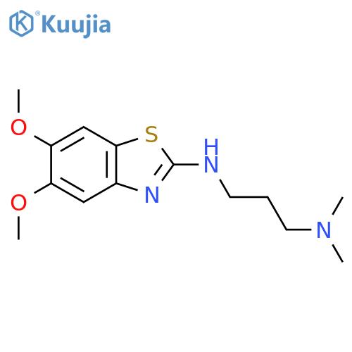 N'-(5,6-Dimethoxy-1,3-benzothiazol-2-yl)-N,N-dimethylpropane-1,3-diamine structure