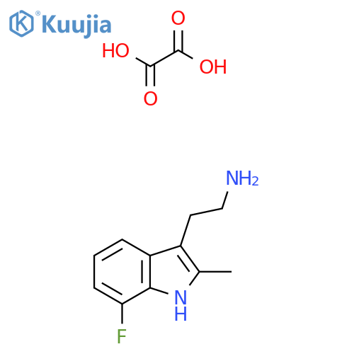 2-(7-Fluoro-2-methyl-1H-indol-3-YL)ethanamine oxalate structure