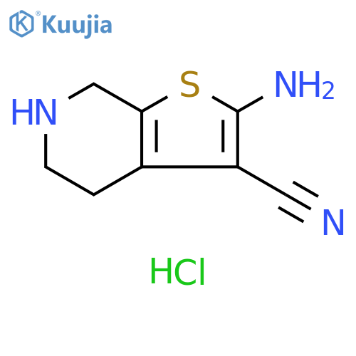 2-Amino-4H,5H,6H,7H-thieno2,3-cpyridine-3-carbonitrile Hydrochloride structure