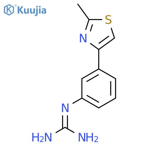 N-3-(2-methyl-1,3-thiazol-4-yl)phenylguanidine structure