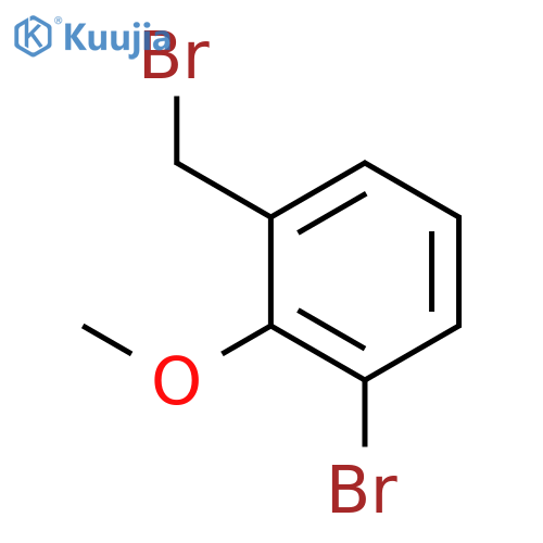 1-Bromo-3-(bromomethyl)-2-methoxybenzene, 2-Bromo-6-(bromomethyl)phenyl Methyl Ether structure