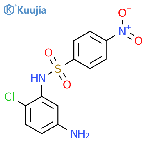 N-(5-amino-2-chlorophenyl)-4-nitrobenzene-1-sulfonamide structure