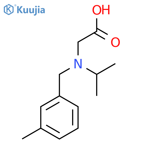 [Isopropyl-(3-methyl-benzyl)-amino]-acetic acid structure