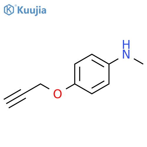 N-methyl-4-(prop-2-yn-1-yloxy)aniline structure