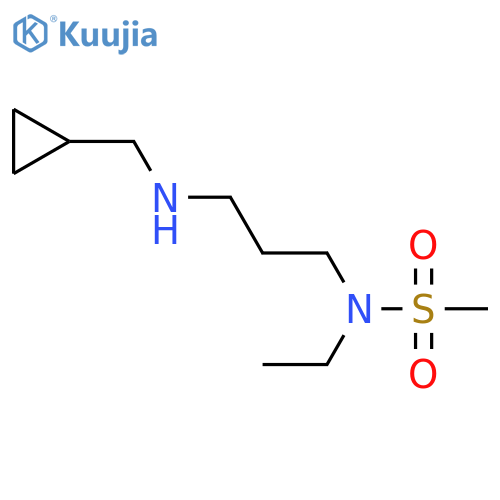 N-{3-(cyclopropylmethyl)aminopropyl}-N-ethylmethanesulfonamide structure