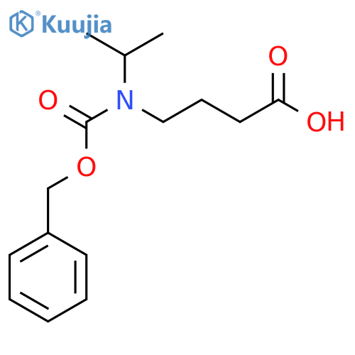 4-{[(Benzyloxy)carbonyl](propan-2-yl)amino}butanoic acid structure