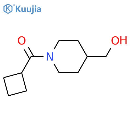 (1-Cyclobutanecarbonylpiperidin-4-yl)methanol structure