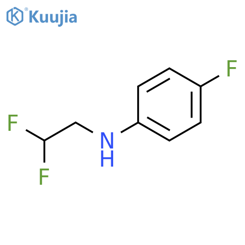 N-(2,2-difluoroethyl)-4-fluoroaniline structure