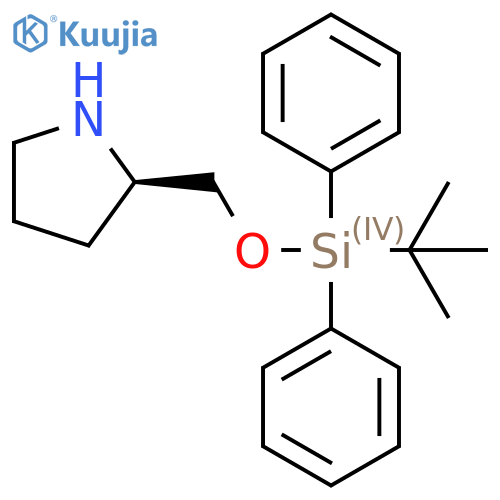 (R)-2-(((TERT-BUTYLDIPHENYLSILYL)OXY)METHYL)PYRROLIDINE structure