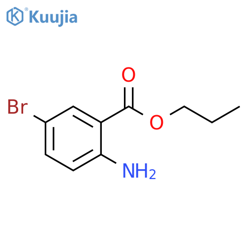 propyl 2-amino-5-bromobenzoate structure