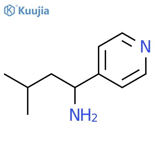 3-Methyl-1-(pyridin-4-yl)butan-1-amine structure