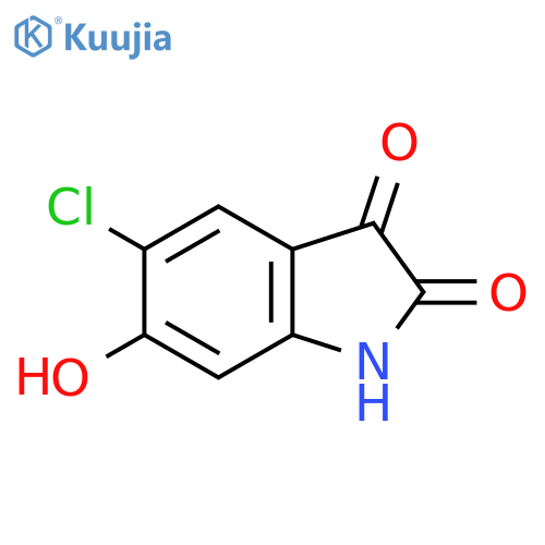 5-chloro-6-hydroxy-2,3-dihydro-1H-indole-2,3-dione structure