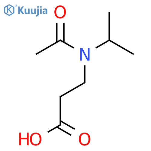 3-N-(propan-2-yl)acetamidopropanoic acid structure