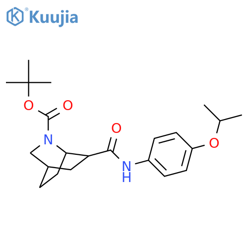 tert-Butyl 6-((4-isopropoxyphenyl)carbamoyl)-2-azabicyclo2.2.2octane-2-carboxylate structure