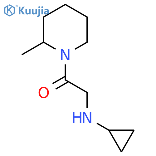 2-(Cyclopropylamino)-1-(2-methylpiperidin-1-yl)ethanone structure