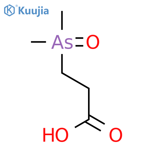Propanoic acid, 3-(dimethylarsinyl)- structure