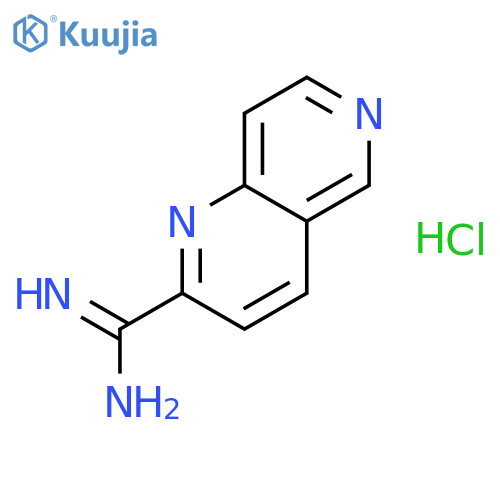 1,6-Naphthyridine-2-carboximidamide hydrochloride structure