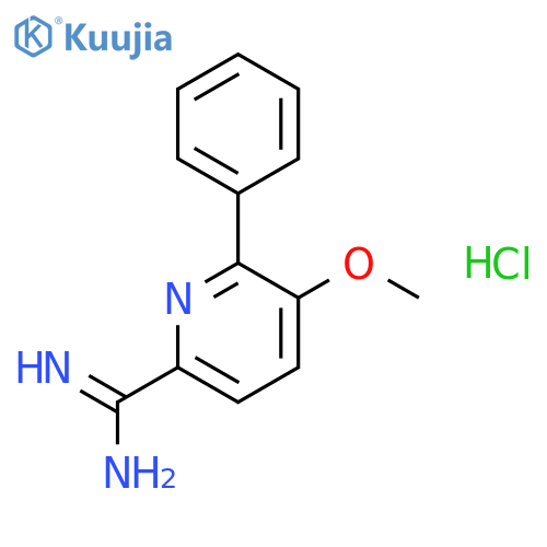 5-Methoxy-6-phenylpicolinimidamide hydrochloride structure
