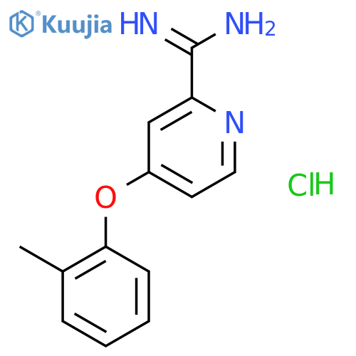 4-(o-Tolyloxy)picolinimidamide hydrochloride structure
