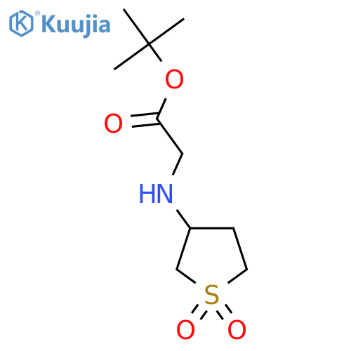 tert-butyl 2-(1,1-dioxo-1lambda6-thiolan-3-yl)aminoacetate structure