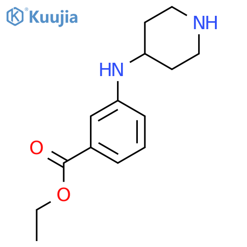 ethyl 3-(piperidin-4-yl)aminobenzoate structure