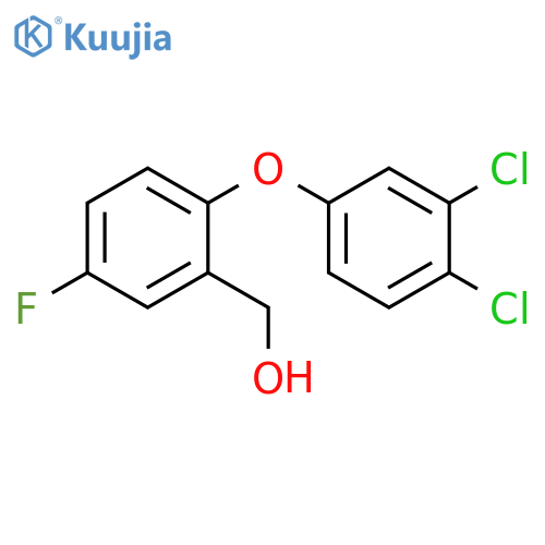 [2-(3,4-dichlorophenoxy)-5-fluorophenyl]methanol structure