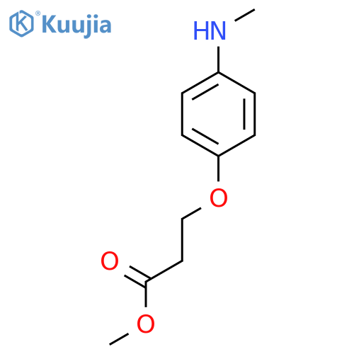 Methyl 3-[4-(methylamino)phenoxy]propanoate structure