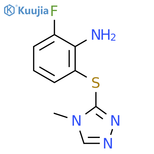 2-Fluoro-6-(4-methyl-4H-1,2,4-triazol-3-yl)sulfanylaniline structure