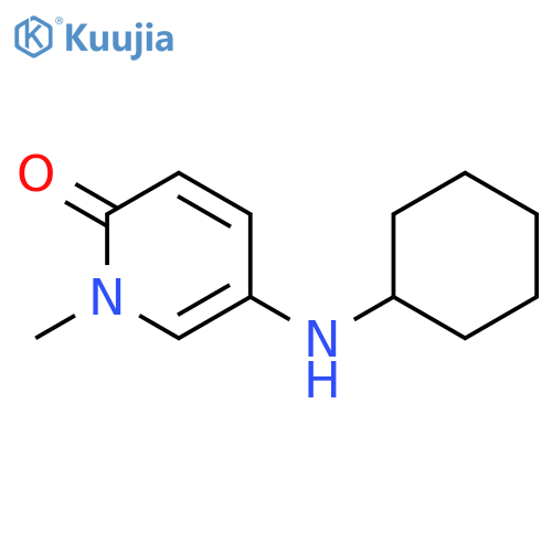 5-(Cyclohexylamino)-1-methyl-1,2-dihydropyridin-2-one structure
