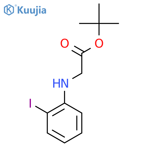 Tert-butyl 2-[(2-iodophenyl)amino]acetate structure