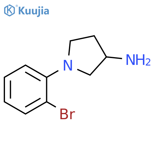 1-(2-bromophenyl)pyrrolidin-3-amine structure
