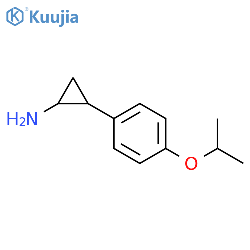 Cyclopropanamine, 2-[4-(1-methylethoxy)phenyl]- structure