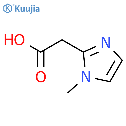 2-(1-Methyl-1H-imidazol-2-yl)acetic acid structure