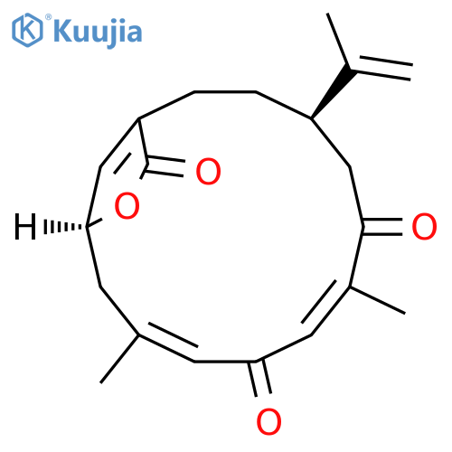 14-Oxabicyclo[11.2.1]hexadeca-1(16),7,10-triene-6,9,15-trione,7,11-dimethyl-4-(1-methylethenyl)-, (4R,7E,10Z,13S)- (9CI) structure