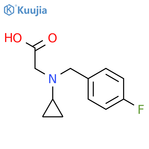 2-(Cyclopropyl(4-fluorobenzyl)amino)acetic acid structure