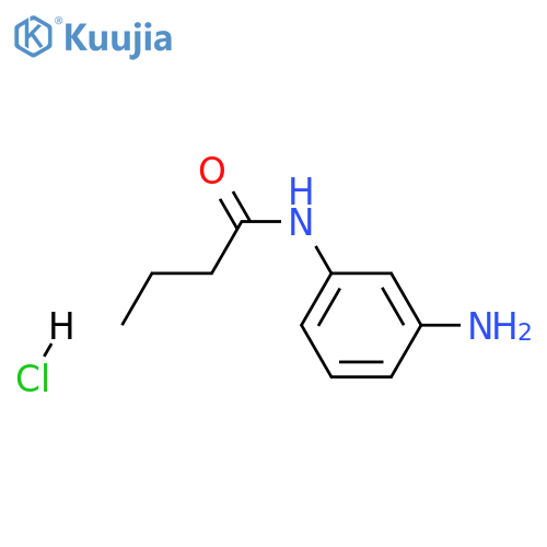 N-(3-aminophenyl)butanamide hydrochloride structure